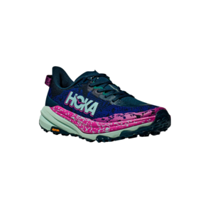 imagem de Tênis Speedgoat 6 Masculino para Corrida de Trilha Trail Run Azul e Rosa - Hoka