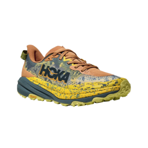 imagem de Tênis Speedgoat 6 Masculino para Corrida de Trilha Trail Run Laranja e Cinza - Hoka